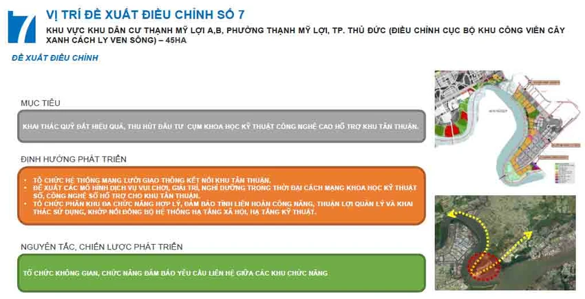 Hiện nay, tính chất khu này là khu công viên dọc hành lang cách ly ven sông được đề xuất điều chỉnh công viên chủ đề tập trung phục vụ du lịch, giải trí, sinh hoạt, văn hóa. Hiện nay, tính chất khu này là khu công viên dọc hành lang cách ly ven sông được đề xuất điều chỉnh công viên chủ đề tập trung phục vụ du lịch, giải trí, sinh hoạt, văn hóa.