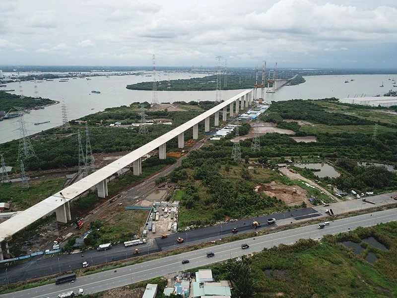 TP.HCM muốn nhanh chóng hoàn thiện các nút giao với cao tốc Bến Lức - Long Thành. Ảnh: H.V TP.HCM muốn nhanh chóng hoàn thiện các nút giao với cao tốc Bến Lức - Long Thành. Ảnh: H.V