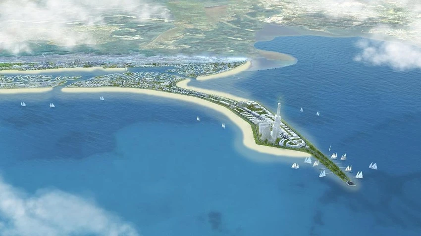 Phối cảnh khu đô thị du lịch lấn biển Cần Giờ trong tương lai. Ảnh phối cảnh: UBND huyện Cần Giờ Phối cảnh khu đô thị du lịch lấn biển Cần Giờ trong tương lai. Ảnh phối cảnh: UBND huyện Cần Giờ