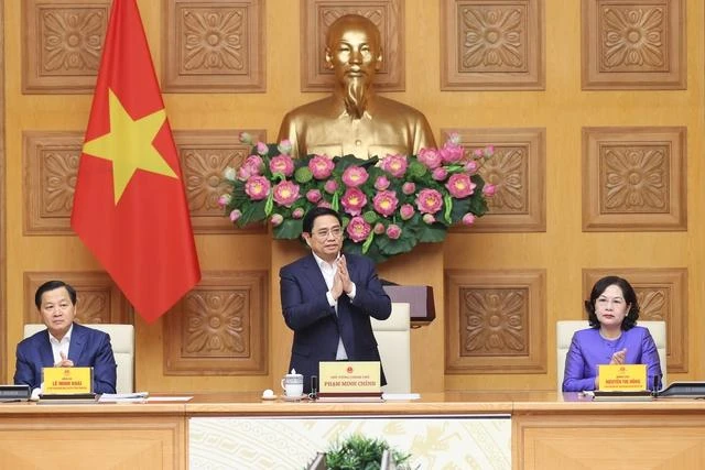 Thủ tướng đánh giá ngành ngân hàng cơ bản bảo đảm đáp ứng nhu cầu vốn tín dụng cho nền kinh tế. Ảnh: VGP Thủ tướng đánh giá ngành ngân hàng cơ bản bảo đảm đáp ứng nhu cầu vốn tín dụng cho nền kinh tế. Ảnh: VGP