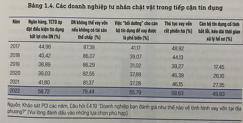 Các DN tư nhân chật vật trong việc tiếp cận nguồn vốn tín dụng. Các DN tư nhân chật vật trong việc tiếp cận nguồn vốn tín dụng.