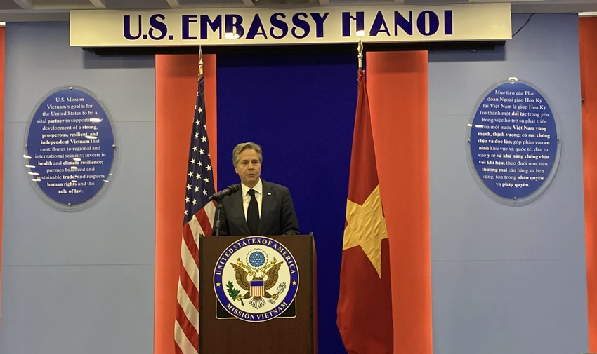 Ngoại trưởng Mỹ Antony Blinken tin tưởng quan hệ Việt - Mỹ phát triển mạnh mẽ hơn ảnh 1 Ngoại trưởng Mỹ Antony Blinken tin tưởng quan hệ Việt - Mỹ phát triển mạnh mẽ hơn ảnh 1