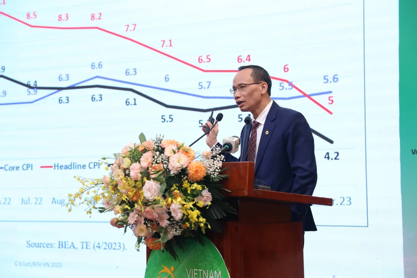 TS. Cấn Văn Lực - chuyên gia kinh tế trưởng BIDV. Ảnh: M.T TS. Cấn Văn Lực - chuyên gia kinh tế trưởng BIDV. Ảnh: M.T