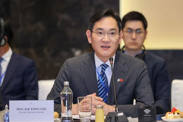 Chủ tịch Tập đoàn Samsung Lee Jae-yong. Ảnh: VGP/Nhật Bắc
