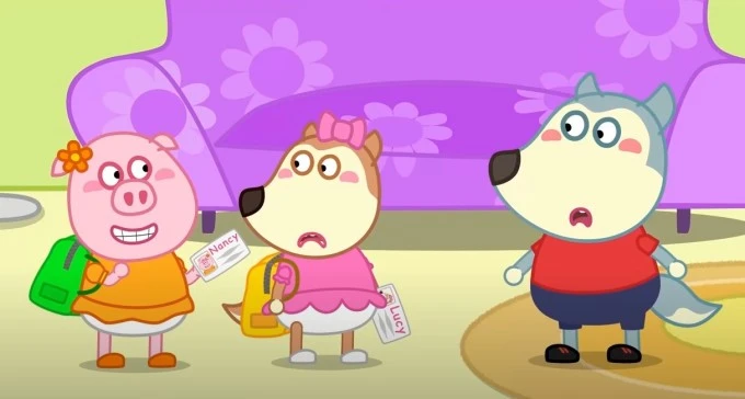 Hình ảnh trong phim hoạt hình Wolfoo của Sconnect Việt Nam.