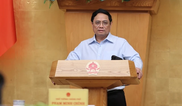 Thủ tướng Phạm Minh Chính kết luận cuộc họp sáng 5-7. Ảnh: VGP/Nhật Bắc Thủ tướng Phạm Minh Chính kết luận cuộc họp sáng 5-7. Ảnh: VGP/Nhật Bắc