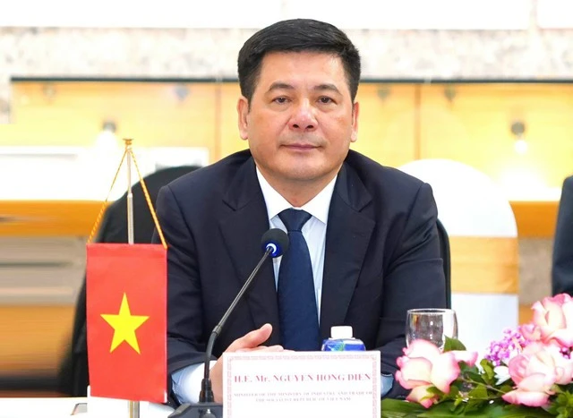 Bộ trưởng Bộ Công Thương Nguyễn Hồng Diên. Ảnh: VGP Bộ trưởng Bộ Công Thương Nguyễn Hồng Diên. Ảnh: VGP