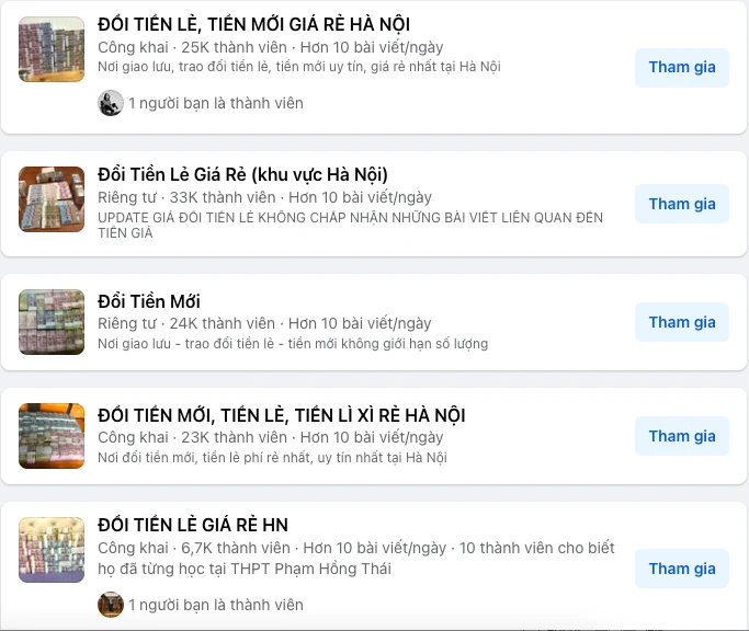 đổi tiền