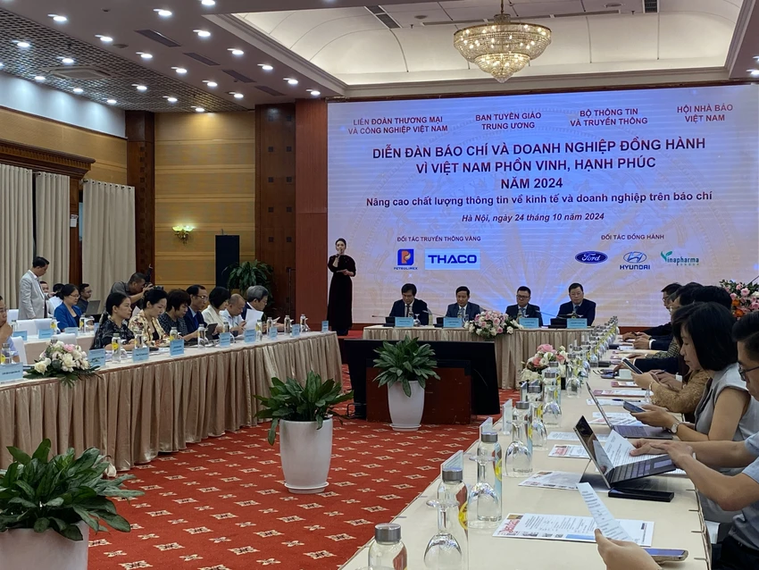 Diễn đàn “Báo chí và doanh nghiệp đồng hành vì Việt Nam phồn vinh, hạnh phúc” lần thứ 2