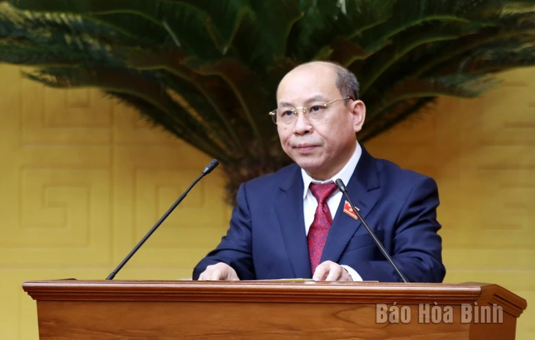 Chủ tịch UBND tỉnh Hòa Bình Bùi Đức Hinh.
