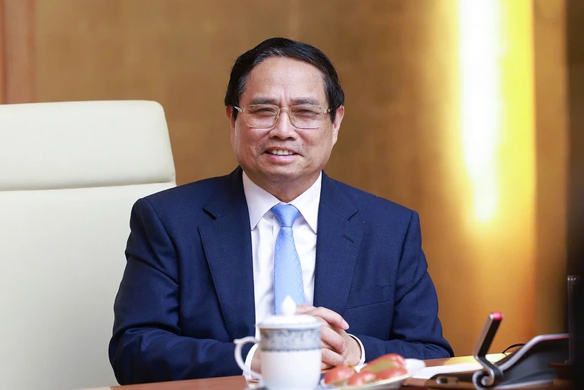 Thủ tướng đề nghị cộng đồng doanh nghiệp Mỹ có tiếng nói ủng hộ việc tăng cường hợp tác kinh tế-thương mại-đầu tư giữa hai nước. Ảnh: VGP