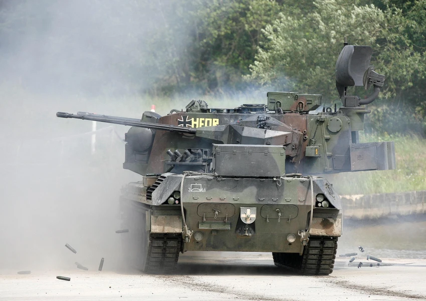 Xe tăng Gepard trang bị pháo phòng không của Đức. Ảnh: REUTERS