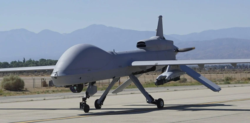 Máy bay không người lái (UAV) MQ-1C Gray Eagle (Đại bàng xám) của Mỹ. Ảnh: OTC Máy bay không người lái (UAV) MQ-1C Gray Eagle (Đại bàng xám) của Mỹ. Ảnh: OTC