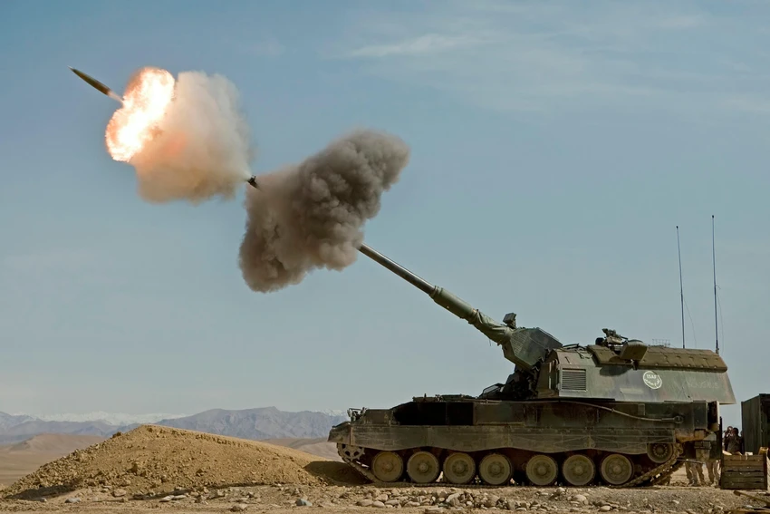 Pháo tự hành Panzerhaubitze 2000. Ảnh: WIKIPEDIA Pháo tự hành Panzerhaubitze 2000. Ảnh: WIKIPEDIA