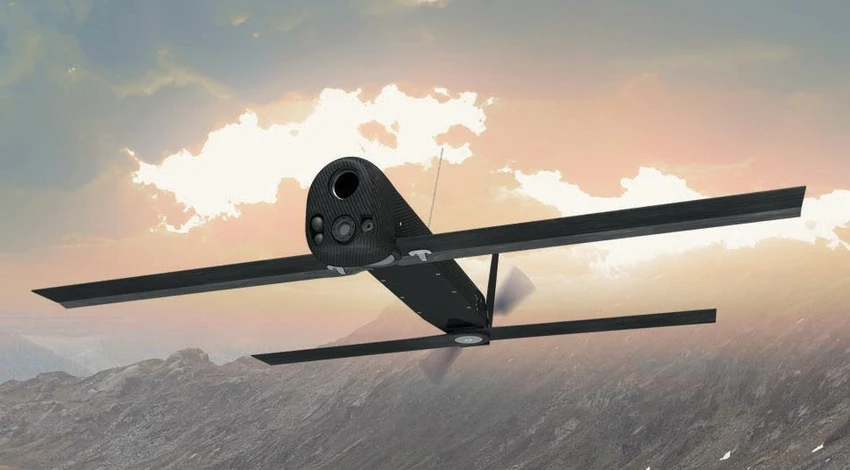 Hình thiết kế đồ họa của UAV Switchblade. Ảnh: AERO VIRONMENT Hình thiết kế đồ họa của UAV Switchblade. Ảnh: AERO VIRONMENT