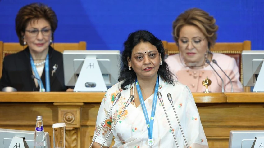Lãnh đạo Diễn đàn Quốc tế BRICS Purnima Anand. Ảnh: ROSCONGRESS FOUNDATION Lãnh đạo Diễn đàn Quốc tế BRICS Purnima Anand. Ảnh: ROSCONGRESS FOUNDATION