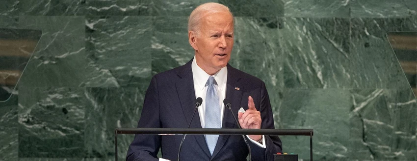 Tổng thống Mỹ Joe Biden phát biểu tại Liên Hợp Quốc. Ảnh: LIÊN HỢP QUỐC Tổng thống Mỹ Joe Biden phát biểu tại Liên Hợp Quốc. Ảnh: LIÊN HỢP QUỐC