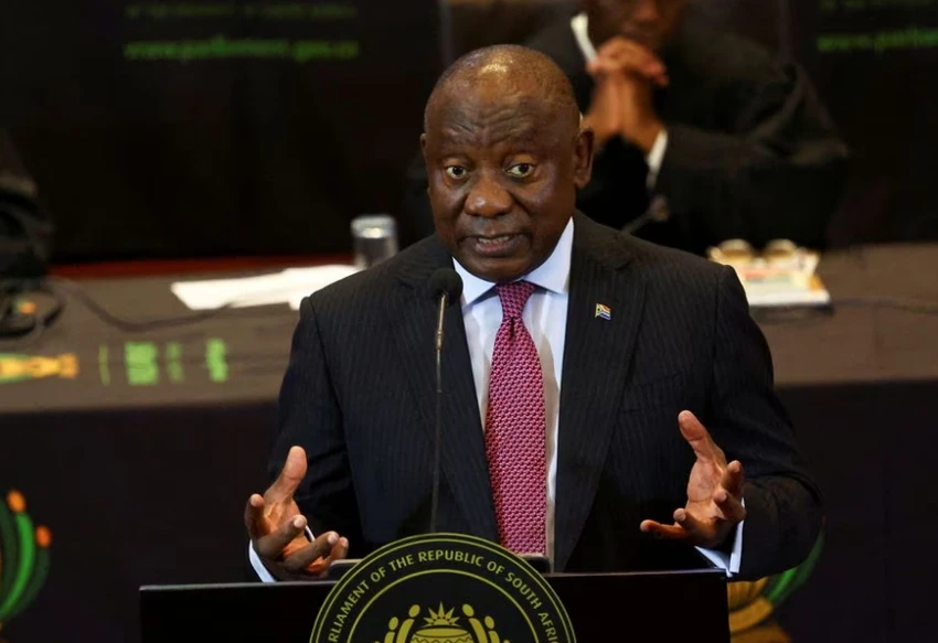 Tổng thống Nam Phi Cyril Ramaphosa. Ảnh: REUTERS Tổng thống Nam Phi Cyril Ramaphosa. Ảnh: REUTERS
