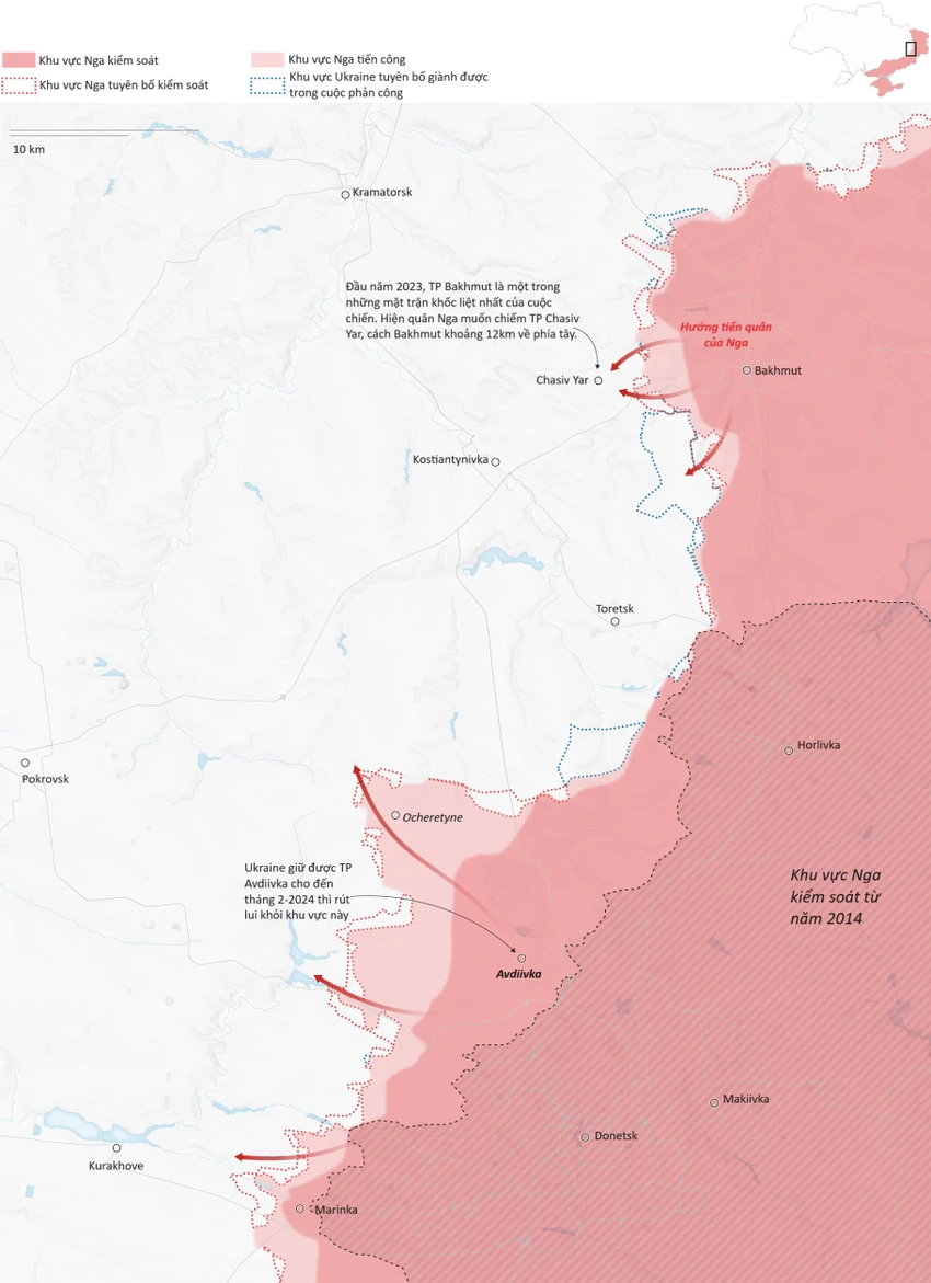 Ukraine ổn định được Kharkiv, Nga gây sức ép ở Donetsk