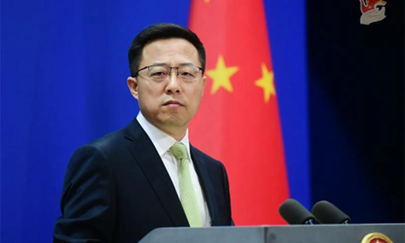 Phát ngôn viên Bộ Ngoại giao Trung Quốc Triệu Lập Kiên. Ảnh: THỜI BÁO HOÀN CẦU Phát ngôn viên Bộ Ngoại giao Trung Quốc Triệu Lập Kiên. Ảnh: THỜI BÁO HOÀN CẦU