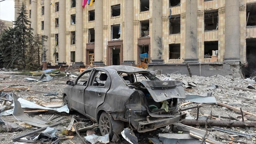 Đống đổ nát sau các đợt tấn công tại TP Kharkiv, Ukraine hồi tháng 3. Ảnh: AFP Đống đổ nát sau các đợt tấn công tại TP Kharkiv, Ukraine hồi tháng 3. Ảnh: AFP
