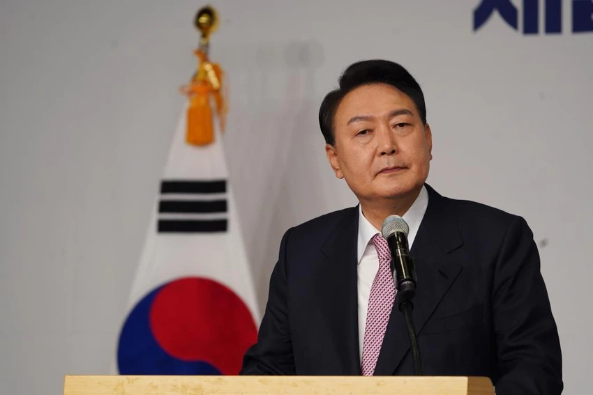 Tổng thống Hàn Quốc Yoon Suk-yeol. Ảnh: TÂN HOA XÃ Tổng thống Hàn Quốc Yoon Suk-yeol. Ảnh: TÂN HOA XÃ