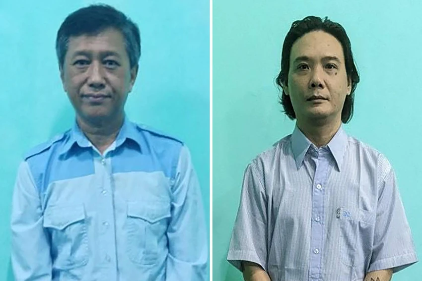 Ông Kyaw Min Yu (trái) và ông Phyo Zeya Thaw - cựu nghị sĩ đảng Liên minh Quốc gia vì Dân chủ Myanmar (NLD). Ảnh: AFP Ông Kyaw Min Yu (trái) và ông Phyo Zeya Thaw - cựu nghị sĩ đảng Liên minh Quốc gia vì Dân chủ Myanmar (NLD). Ảnh: AFP