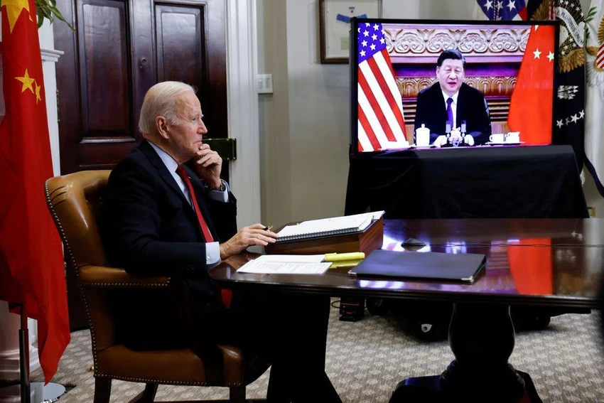 Chủ tịch Trung Quốc Tập Cận Bình và Tổng thống Mỹ Joe Biden có cuộc điện đàm căng thẳng ngày 28-7. Ảnh: REUTERS Chủ tịch Trung Quốc Tập Cận Bình và Tổng thống Mỹ Joe Biden có cuộc điện đàm căng thẳng ngày 28-7. Ảnh: REUTERS