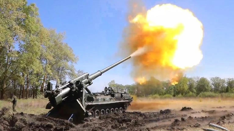 Nga giành được quyền kiểm soát 12 km vuông phía đông nam tỉnh Mykolaiv (miền nam Ukraine). Ảnh: BỘ QUỐC PHÒNG NGA