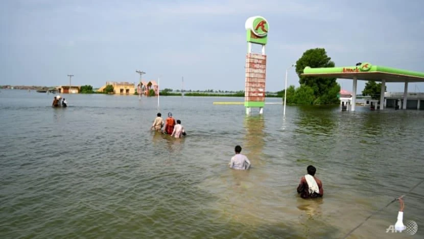 Lũ lụt đã ảnh hưởng đến gần một phần ba diện tích Pakistan. Ảnh: AFP Lũ lụt đã ảnh hưởng đến gần một phần ba diện tích Pakistan. Ảnh: AFP