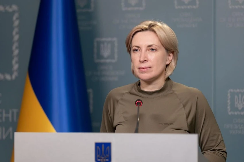 Phó Thủ tướng Ukraine - bà Iryna Vereshchuk. Ảnh: Văn phòng Tổng thống Ukraine Phó Thủ tướng Ukraine - bà Iryna Vereshchuk. Ảnh: Văn phòng Tổng thống Ukraine