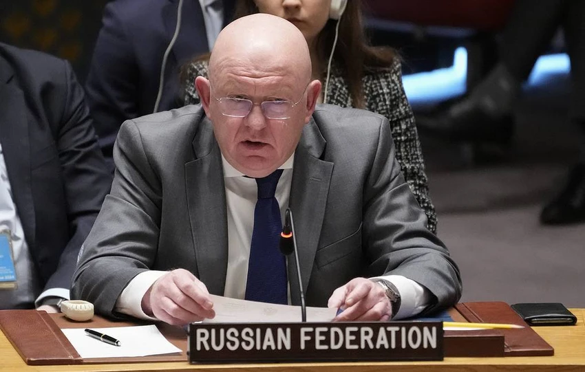 Đại sứ Nga tại Liên Hợp Quốc Vasily Nebenzya. Ảnh: AP