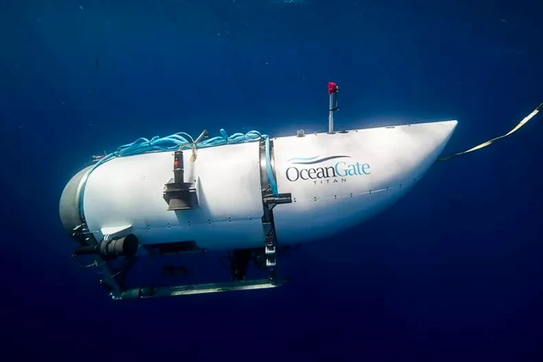 Tàu ngầm Titan của công ty OceanGate. Ảnh: GETTY IMAGES Tàu ngầm Titan của công ty OceanGate. Ảnh: GETTY IMAGES