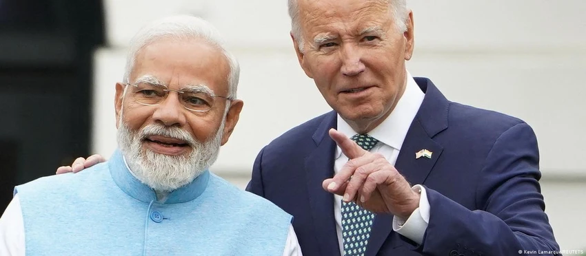 Tổng thống Mỹ Joe Biden (phải) và Thủ tướng Ấn Độ Narendra Modi. Ảnh: REUTERS Tổng thống Mỹ Joe Biden (phải) và Thủ tướng Ấn Độ Narendra Modi. Ảnh: REUTERS