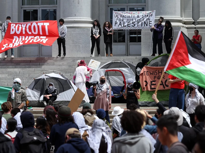 Biểu tình ủng hộ Palestine lan tới các trường đại học Mỹ, nhiều người bị bắta.jpg