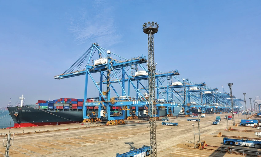 Quang cảnh cảng Thanh Đảo, tỉnh Sơn Đông, miền Đông Trung Quốc. Ảnh: Li Hao/GT