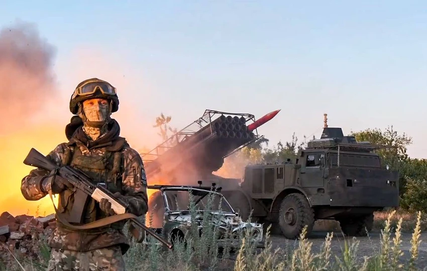 Binh sĩ Nga hoạt động trên chiến trường Ukraine. Ảnh: TASS