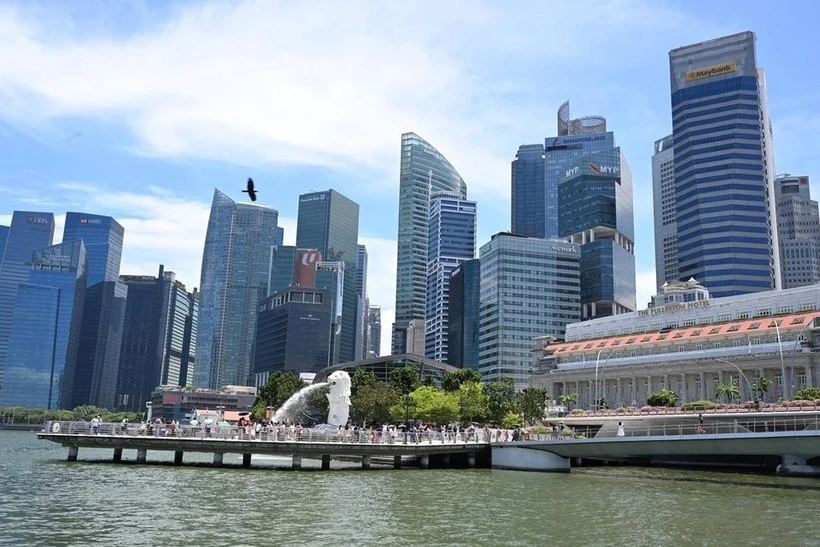 Một góc Singapore hiện đại, năng động. Ảnh: STRAITS TIMES