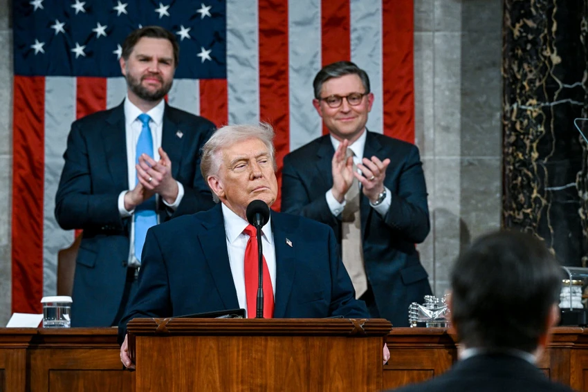Thông điệp liên bang Mỹ- Ông Trump đề cập loạt vấn đề nóng trong nước Mỹ, quốc tế.jpg