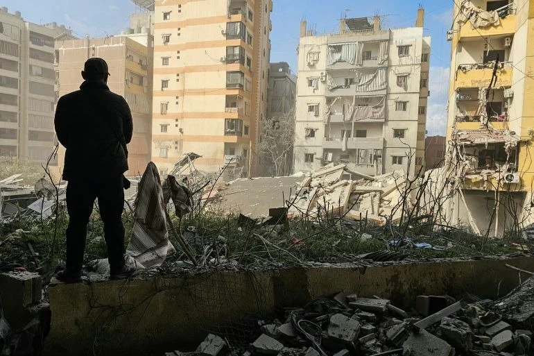 Hậu quả sau cuộc không kích của Israel tại vùng ngoại ô phía nam thủ đô Beirut (Lebanon). Ảnh: AFP