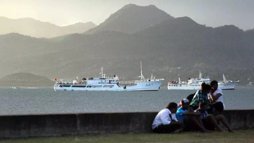 Tàu Trung Quốc tại cảng ở thủ đô Suva, Fiji. Ảnh: REUTERS
