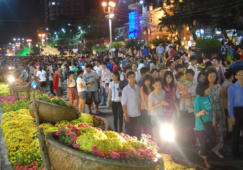 Khai mạc đường hoa Nguyễn Huệ 2014 ảnh 5 Khai mạc đường hoa Nguyễn Huệ 2014 ảnh 5