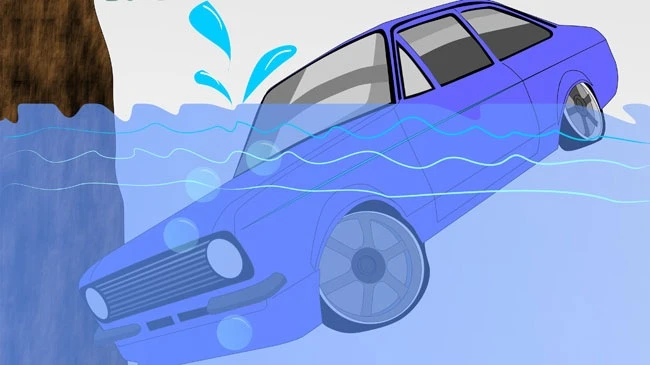 Cách thoát khỏi xe bị chìm xuống nước