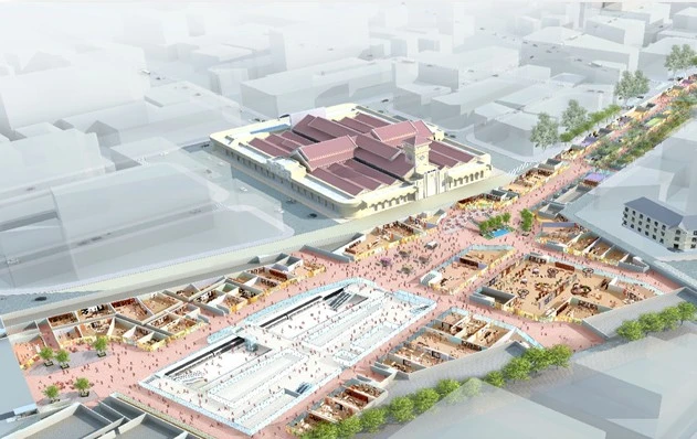 Hình ảnh nhà ga ngầm tuyến Metro số 1 ở Sài Gòn