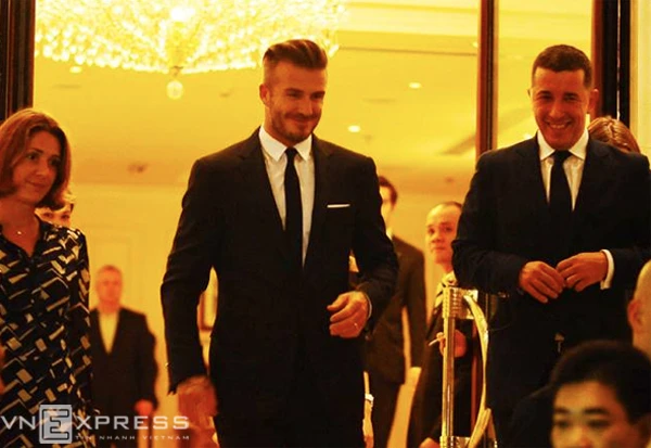 Beckham luôn thể hiện được phong thái lịch lãm, tự nhiên. Ảnh:Lâm Thoả. b-5-9251-1415628136.jpg