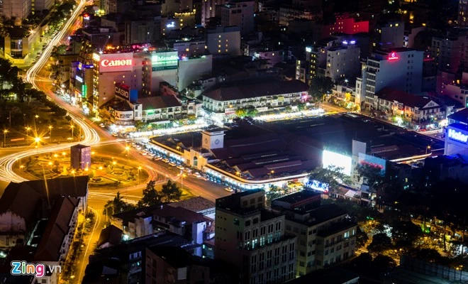 Đêm Sài Gòn đẹp rực rỡ nhìn từ trên cao ảnh 2 Đêm Sài Gòn đẹp rực rỡ nhìn từ trên cao
