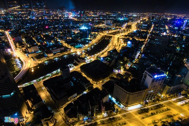 Đêm Sài Gòn đẹp rực rỡ nhìn từ trên cao ảnh 4 Đêm Sài Gòn đẹp rực rỡ nhìn từ trên cao