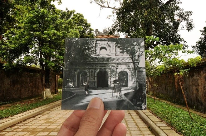 Cổng Hiển Nhơn, Huế thập niên 20 của thế kỷ 20. Ảnh Việt Nam xưa và nay trên báo Mỹ