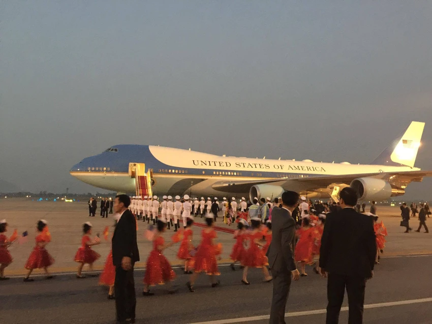 Chùm ảnh Tổng thống Donald Trump tới Hà Nội ảnh 2 Chùm ảnh Tổng thống Donald Trump tới Hà Nội ảnh 2