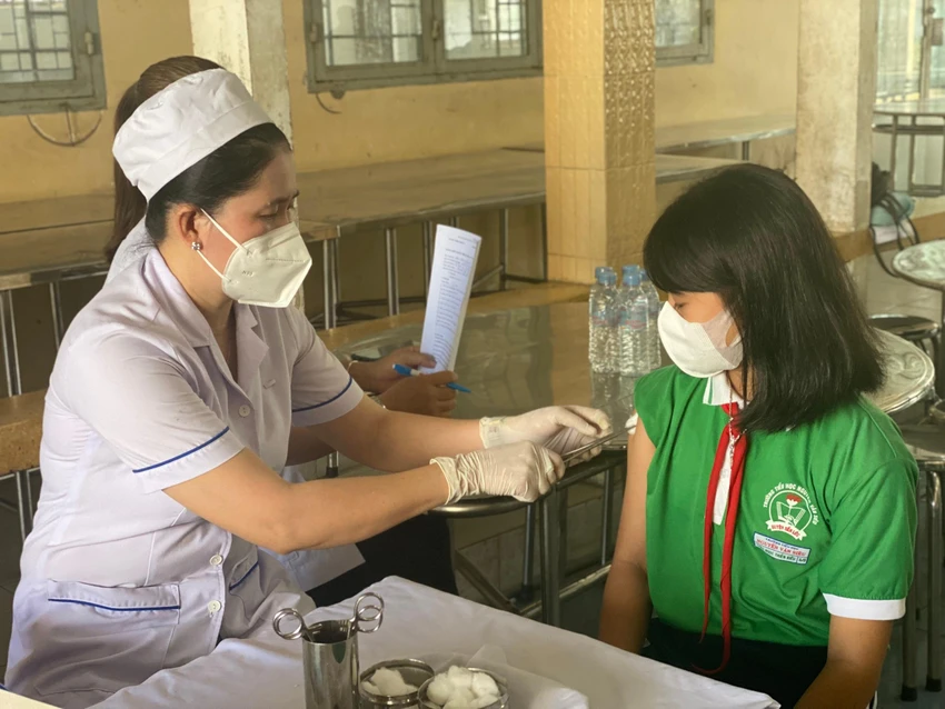 Các bé được tiêm hiệu quả an toàn, chưa ghi nhận phản ứng nặng sau tiêm Các bé được tiêm hiệu quả an toàn, chưa ghi nhận phản ứng nặng sau tiêm